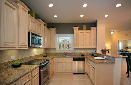 用實(shí)木顆粒板做櫥柜圖